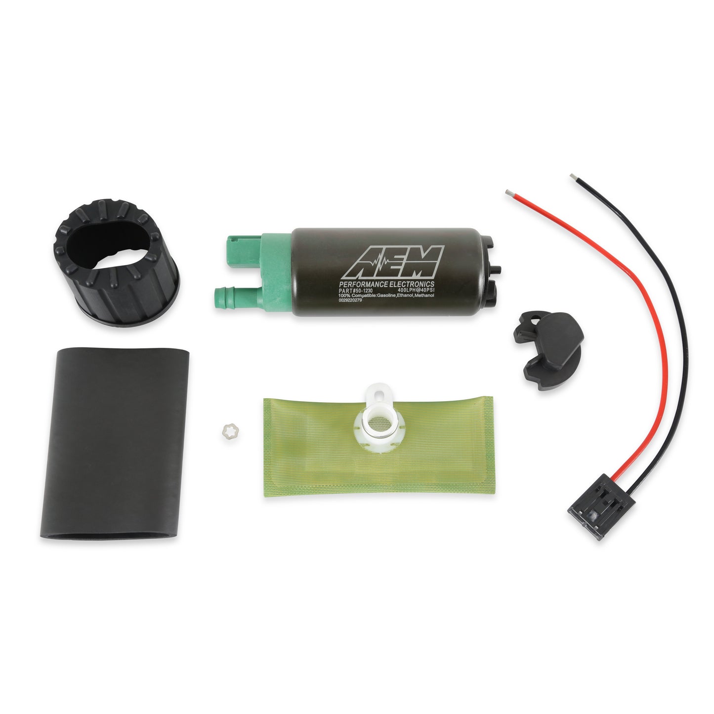AEM 400LPH E85-Compatible In-Tank Fuel Pump - Double Barb 50-1230 product photo