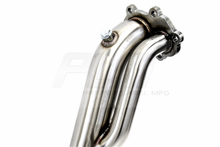 PLM Subaru WRX STI downpipe installed