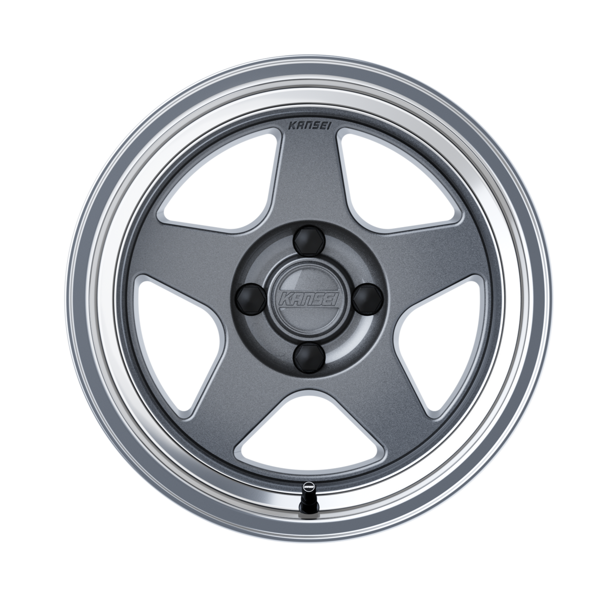 KNP 15" - Gloss Gunmetal Machined Lip - 4x100