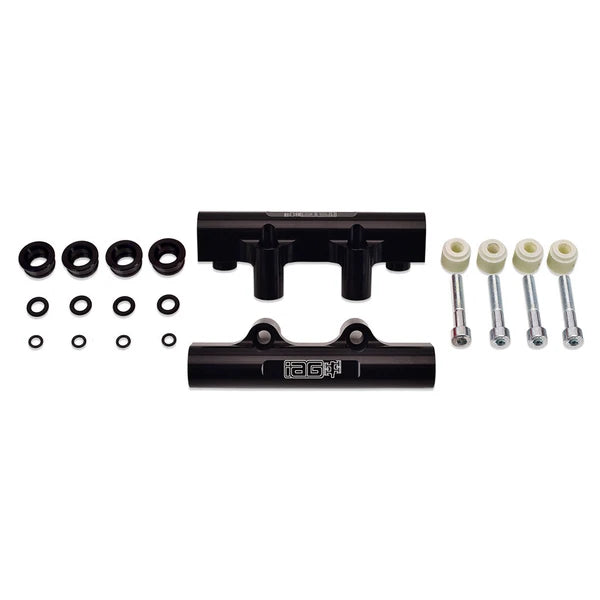 IAG Side Feed to Top Feed Fuel Rail Conversion Kit For 2004-06 Subaru STI, 05-07 LGT, 04-05 FXT (Black Finish)