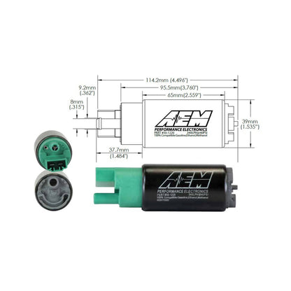 AEM 340LPH E85-Compatible In-Tank Fuel Pump 50-1220 product photo