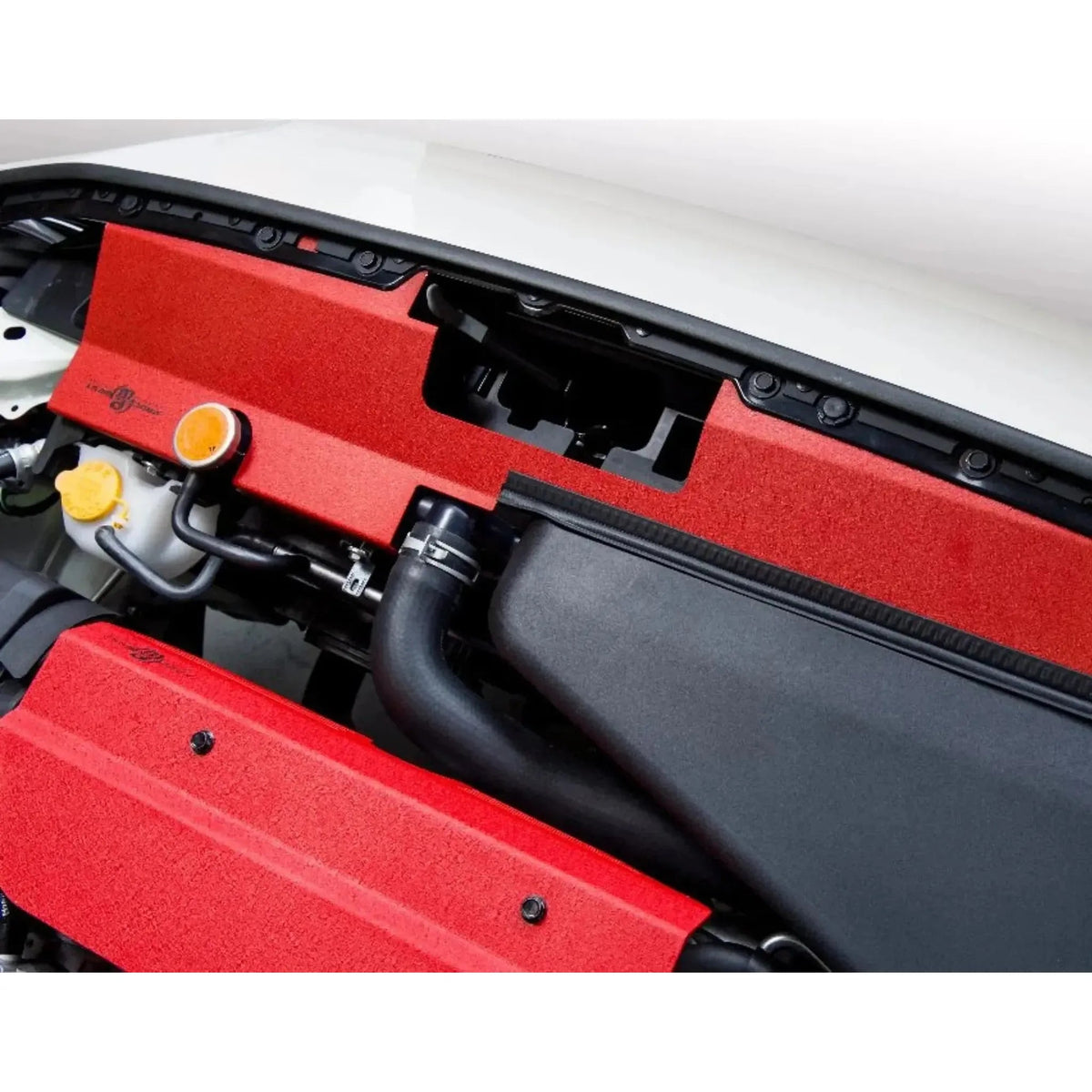 Process West Radiator Cover Red Factory Intake Subaru WRX / STI 2015-2021