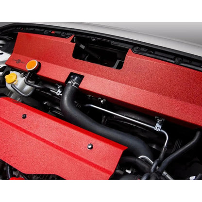 Process West Radiator Cover Red Non Factory Intake Subaru WRX / STI 2015-2021