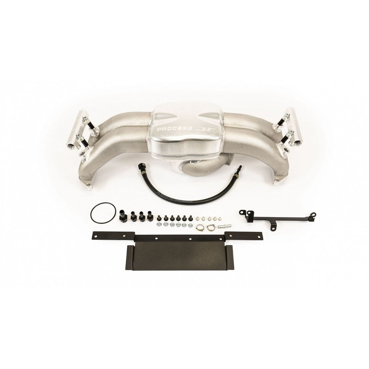 Process West Intake Manifold w/ Port Injection Fuel Rails Polished 2015-2021 Subaru WRX